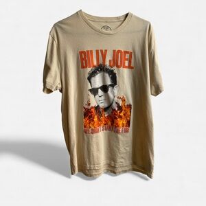 Billy Joel Graphic T-Shirt Men’s Large Lee Classic Fit We Didn’t Start the Fire